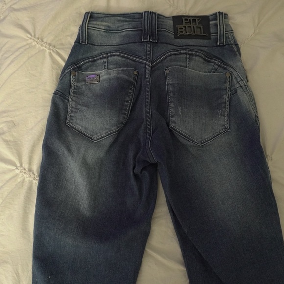 Pitbull Premium Jeans Skinny Denim with lace - Picture 3 of 5